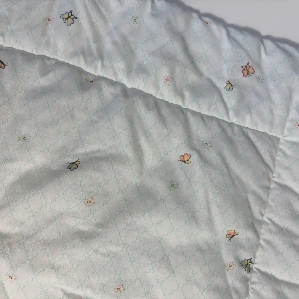 Vintage 1990s Dundee Disney Bambi & Friends Baby Crib Quilt Blanket USA 42